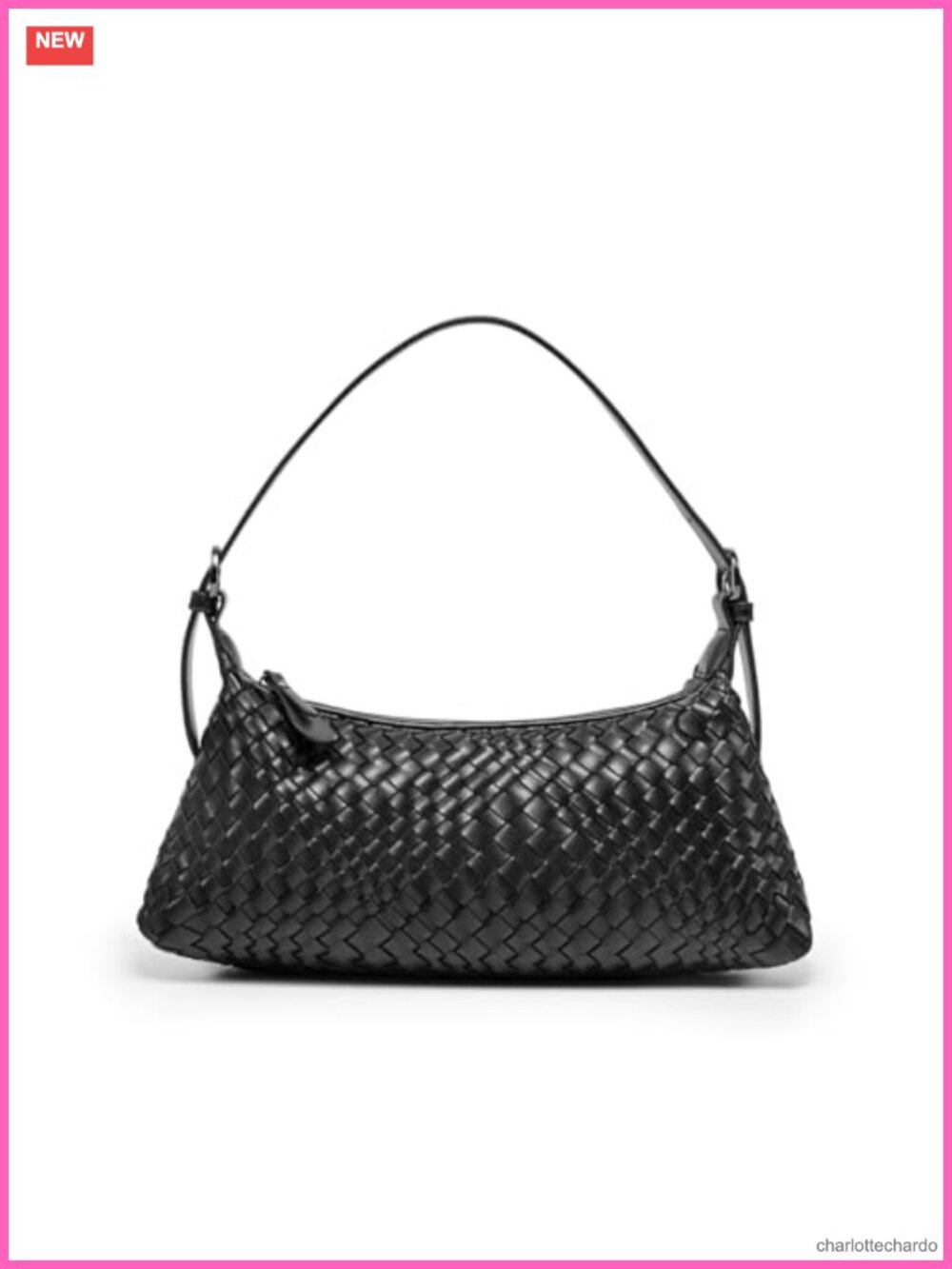 Woven Crossbody Bag Small Braided Purse for Women Faux Leather